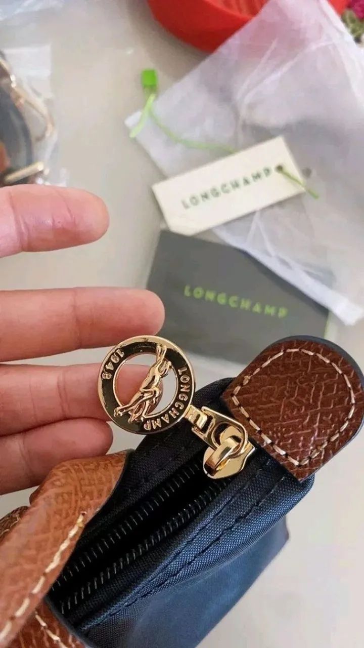 Longchamp Clutch Le Pliage preta - Foto 3