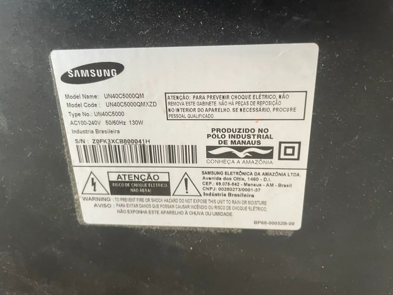 Tv Samsung não é smart 40 polegadas 