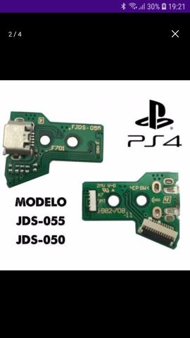 Placa Usb De Carga Ps4 Jds050 Jds055 Nova+ Flat - Foto 2