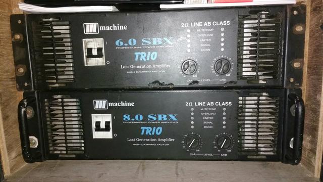 Amplificador machine 6.0 trio profissional
