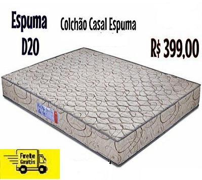 Excelente Oferta de Colchão Casal DN-20 Novo no Plastico Apenas 399,00