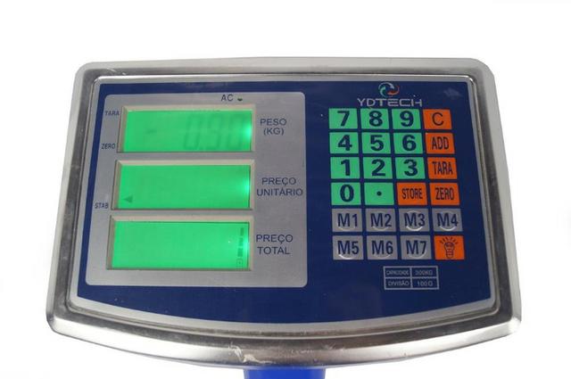 Balança Digital 300kg TCS com Plataforma Comercial Industrial Chão. Ydtech - SKU: 81876 - Foto 4