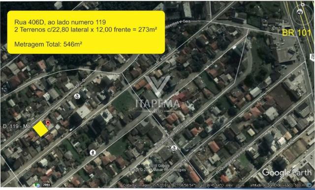 02 Terrenos em ótima localização no Bairro Morretes com 273 m² cada - Foto 2