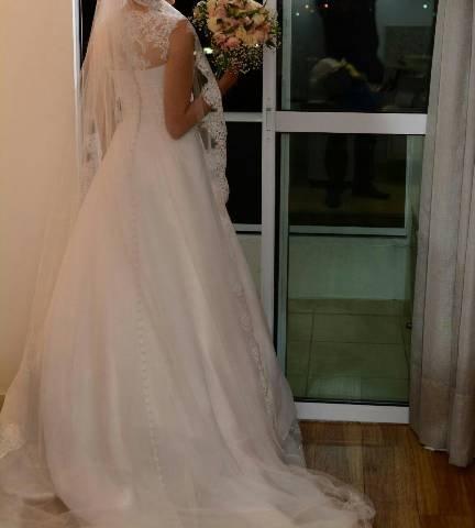 Aceita-se cartão! Vestido de noiva usado uma vez. Tenha seu próprio vestido - Foto 2