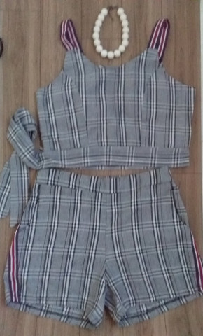Conjunto short e cropedd