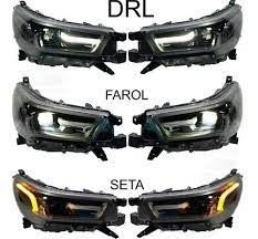 Par Farol Dianteiro Full Led Hilux 2021 até 2024 todas versões - Foto 3