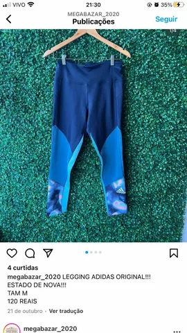 LEGGING ADIDAS ORIGINAL (ESTADO DE NOVA!!!)
