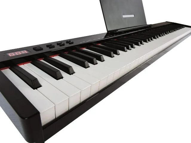 Piano Eletrônico 61 Teclas Arranjador Konix - PH61-S MIDI +