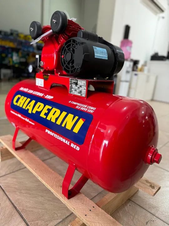 Compressor de ar Chiaperini 110 Litros 2HP 140 Libras Profissional - Chiaperini (Novo) - Foto 2