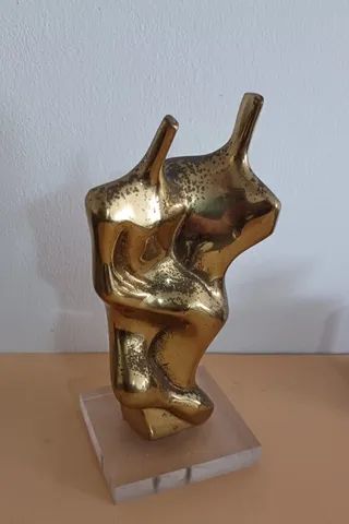 Escultura Bronze - 21,5 Cm - Casal - Foto 4