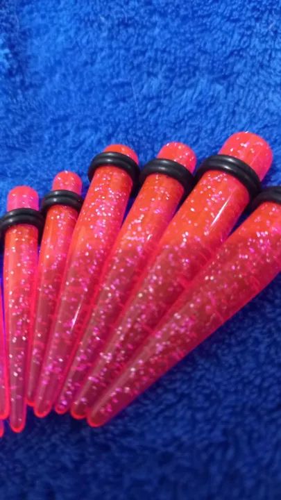 Kit de pinos alargadores rosa com glitter  - Foto 2