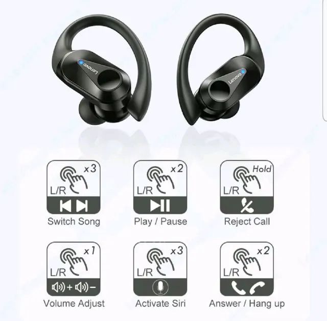 Fone de Ouvido sem Fio Bluetooth LP75 Lenovo  - Foto 4