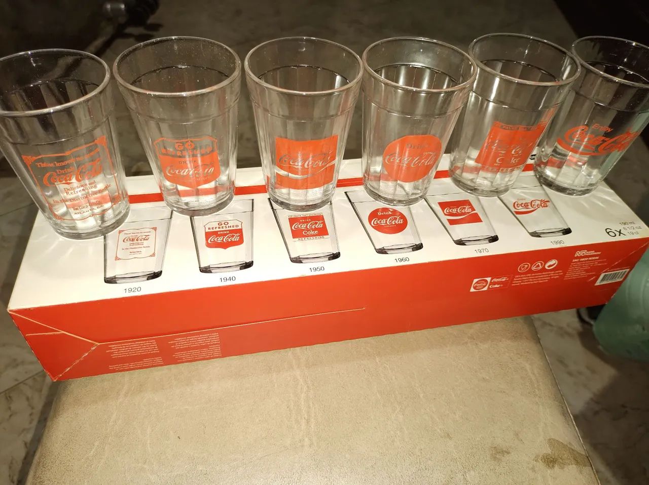Kit de 6 Copos Coca-Cola Linha do Tempo - Foto 2