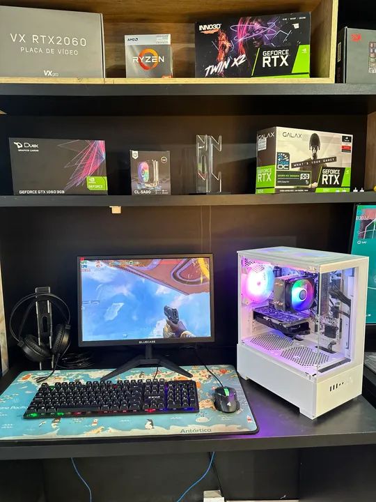 Pc Gamer Completo  Ryzen  5 1500+ RX550 + 16 ram+ ssD480 + MOnitor 19 poleg - Foto 2