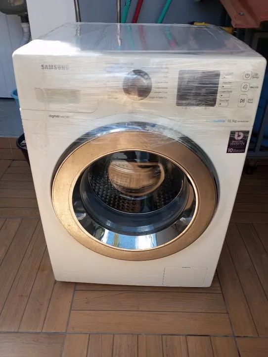 Máquina de Lavar Samsung 10kg - COM DEFEITODigital Inverter - Dourada