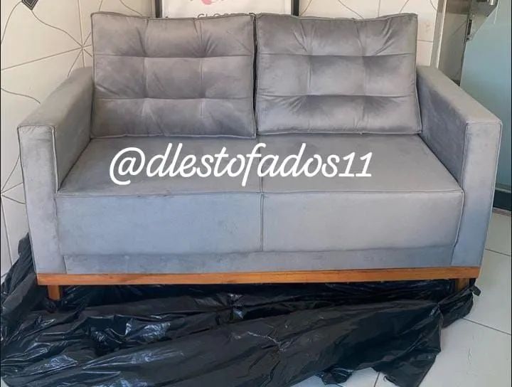 Sofá Retrô Bege - Novo - Perfeito para sua Sala! - Foto 4