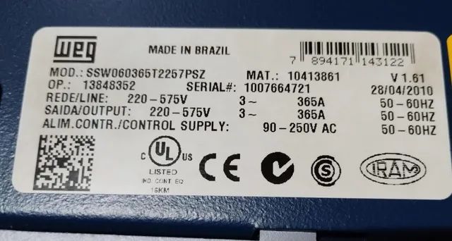 Soft-starter weg ssw06 365a - Foto 3