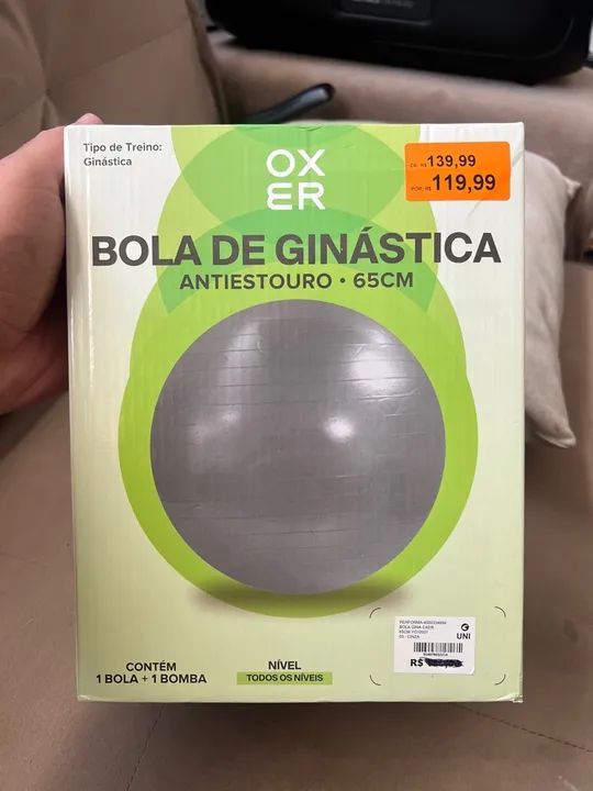 Bola de Ginástica Antiestouro 65cm