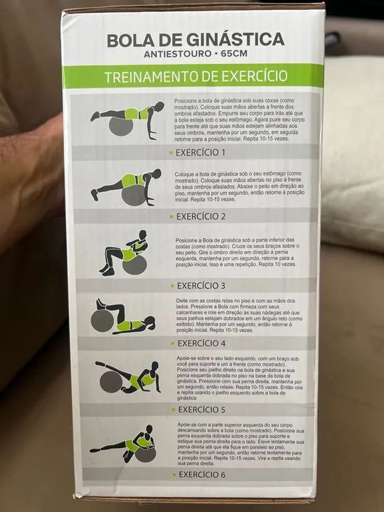 Bola de Ginástica Antiestouro 65cm - Foto 2