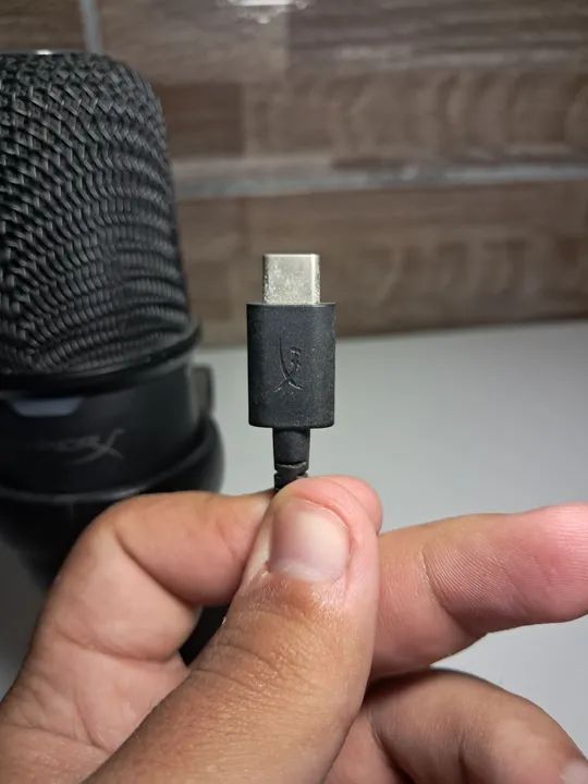 Microfone HyperX SoloCast USB/PLUG AND PLAY- USADO - Foto 3