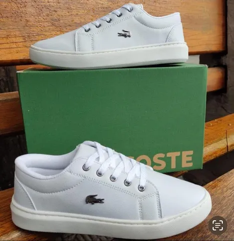 tenis lacoste branco casual