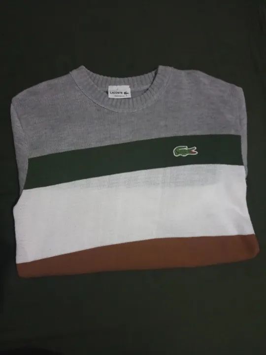 Suéter Lacoste Importado - Tamanho (GG), Modelo Novo Exclusivo! - Foto 2