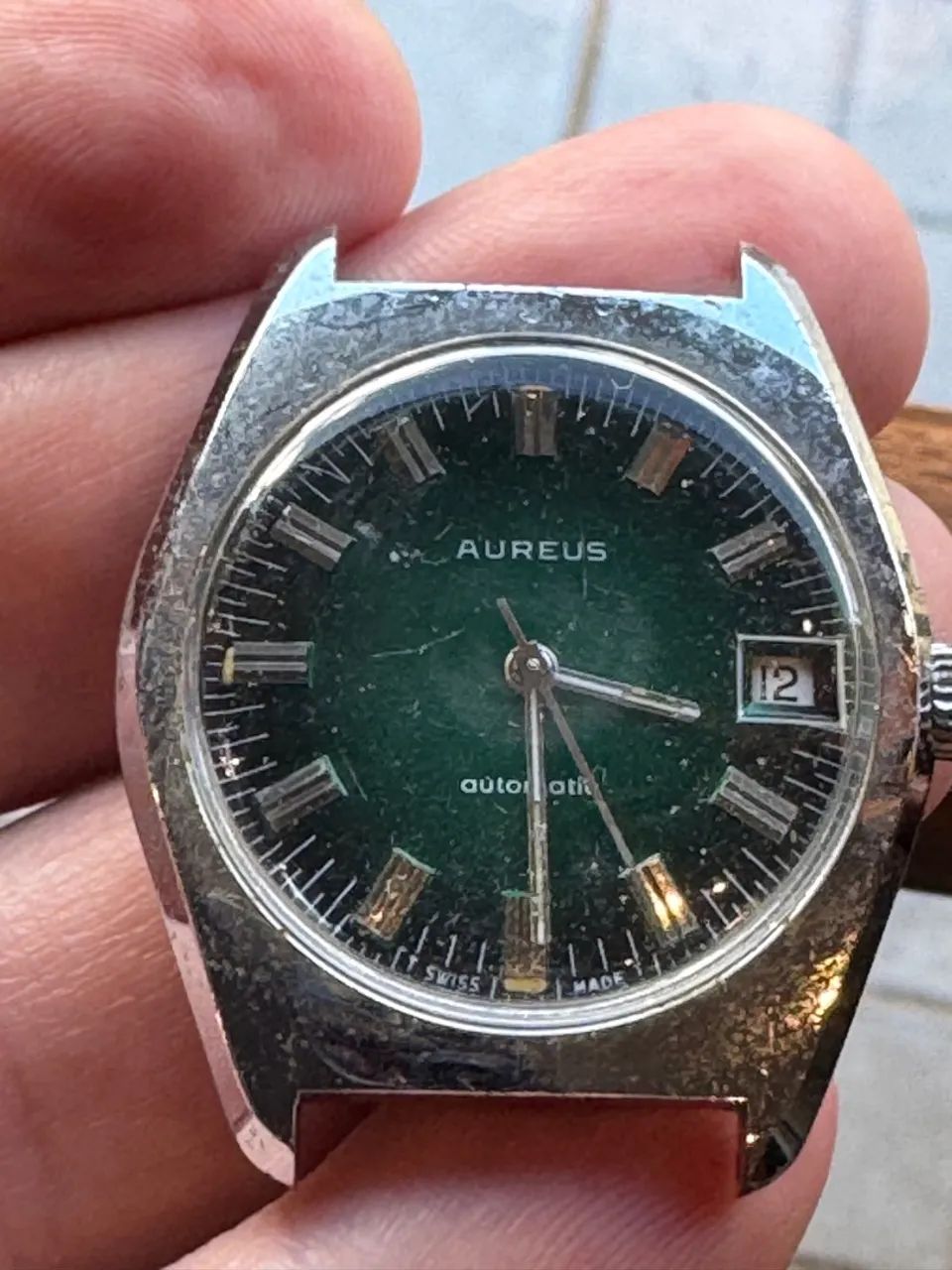 Relógio Aureus vintage made in Suíça automático - Foto 2