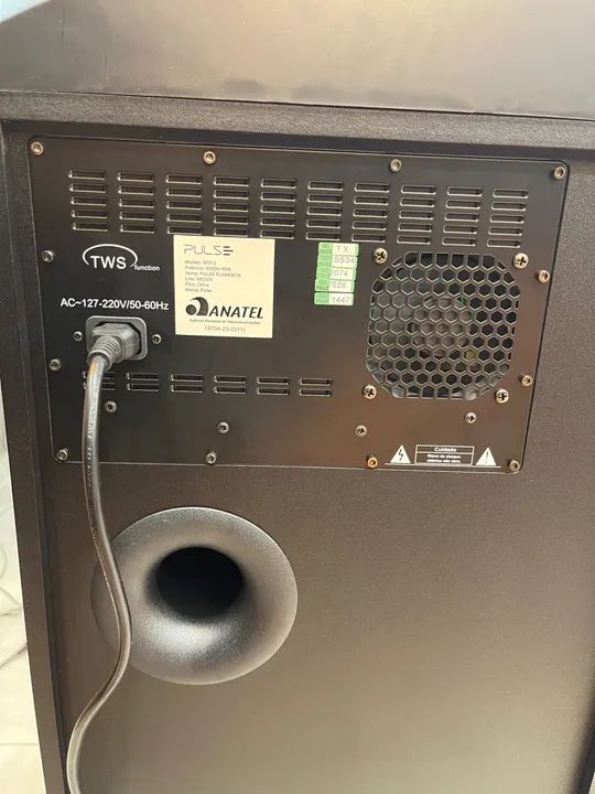 Caixa de Som Bluetooth 5000W RMS com Função DJ - Foto 3