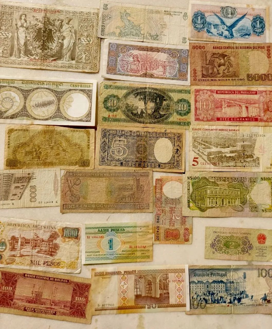 Coleção com 37 cédulas estrangeiras - 27 países diferentes - Foto 6