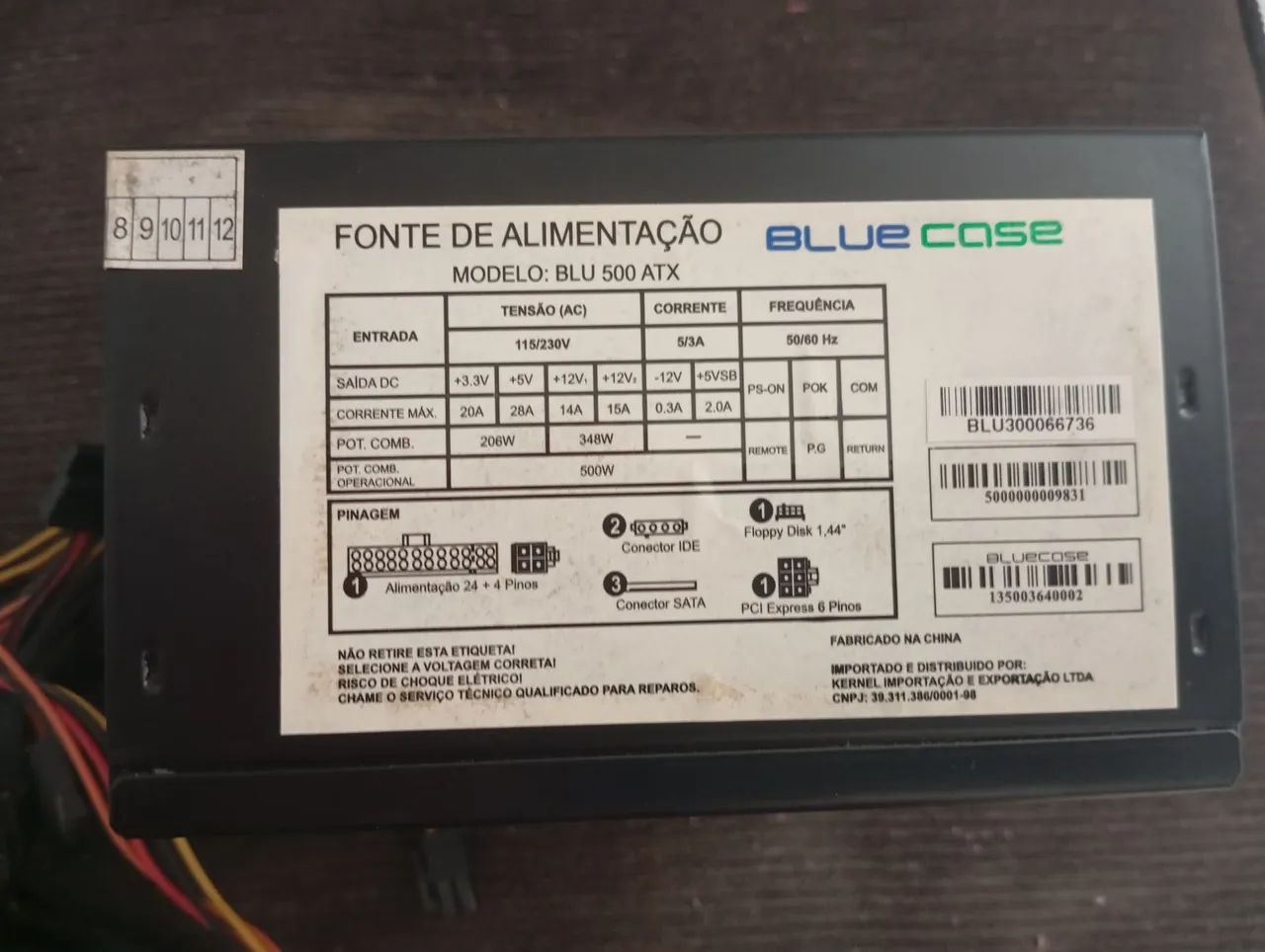 Fonte de Alimentação BLUE case 500 ATX - Foto 4