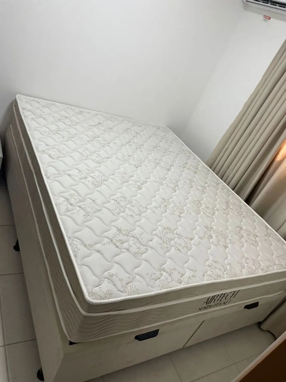 Base Box Baú Bege Suede - Foto 2