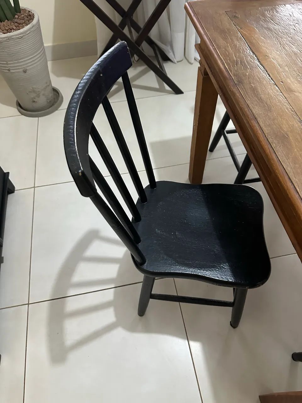 Mesa e cadeiras madeira maciça 64363875949698122