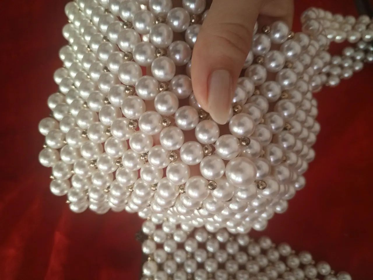Top de pérolas artesanal - Foto 5