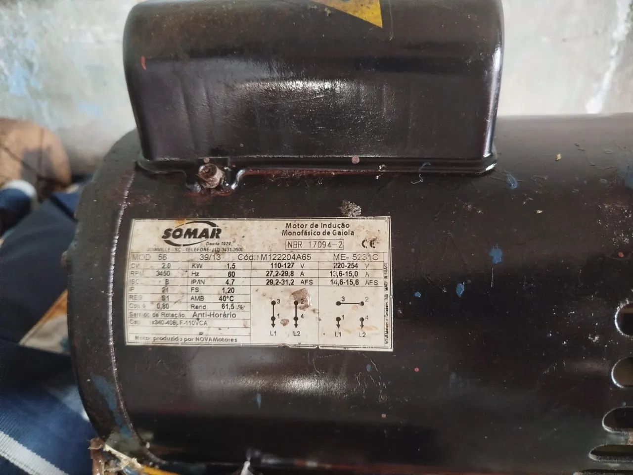 Motor Monofásico 1,5cv