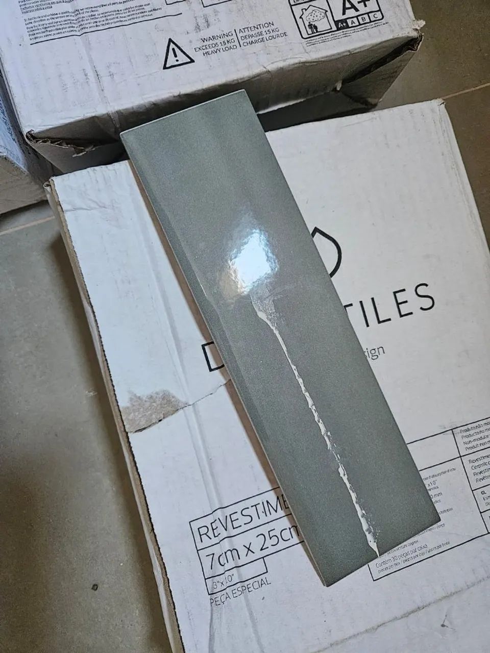 Porcelanato Retangular Decortiles Cinza e Verde64522274802051121