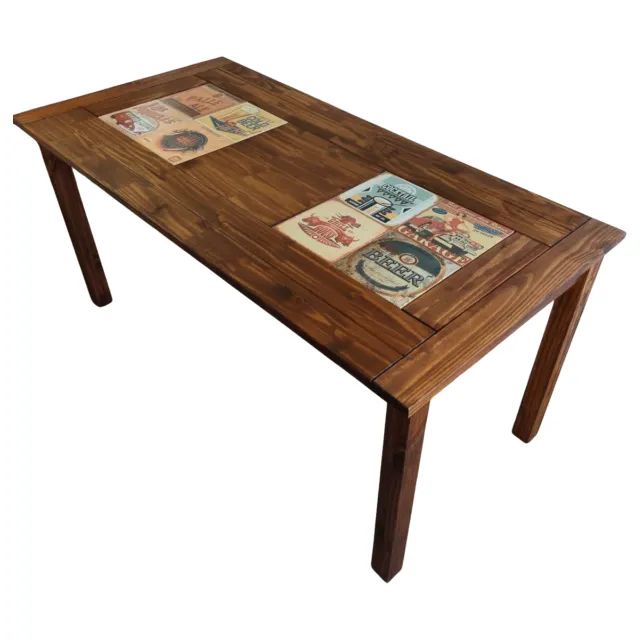 Mesa Jantar Madeira Resistente Cozinha Retangular 160 Cm - Foto 5