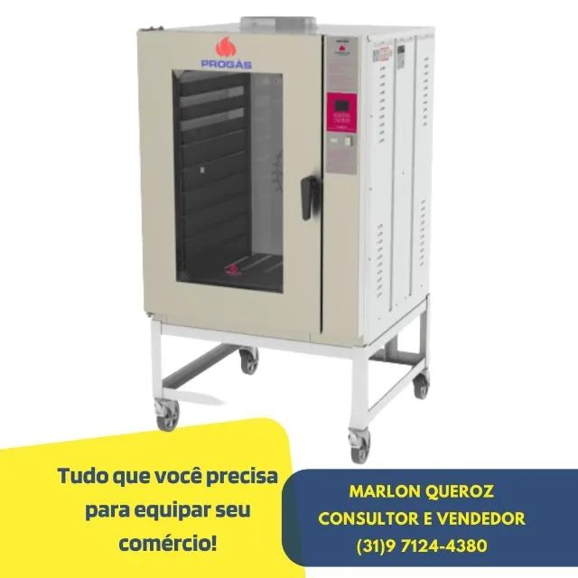 Forno Turbo 10 Esteiras Elétrico Progas Novo