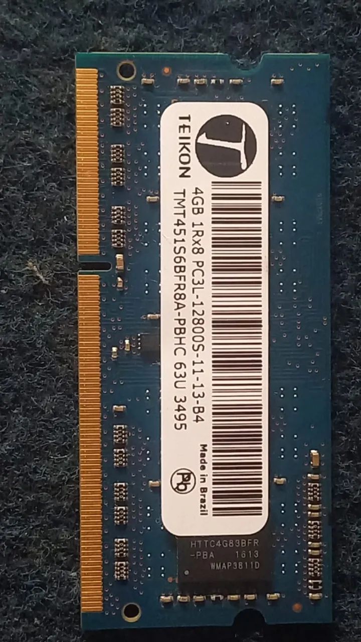DDR3 memory for notebook, 4 GB.64289466003587124