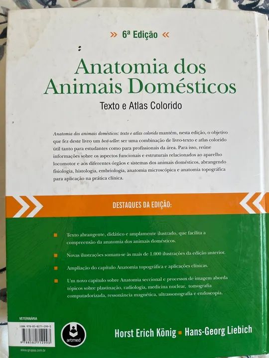 Livro Anatomia dos Animais Domésticos - 6ª edição - Foto 3