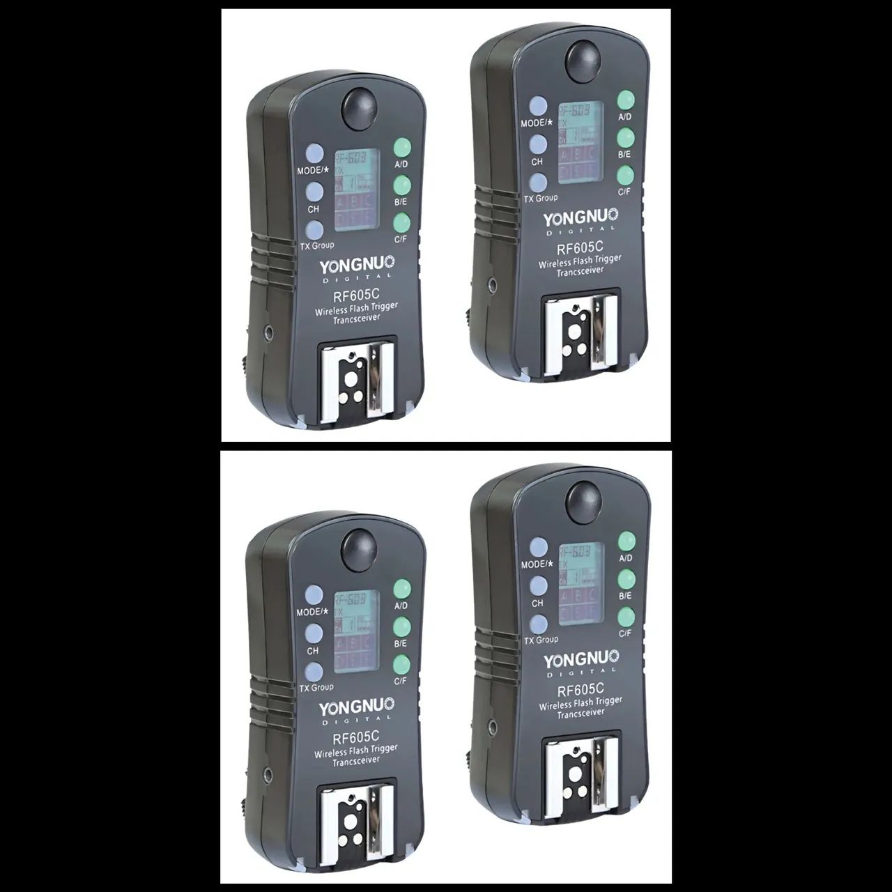 4 Rádios Flash Trigger Yongnuo RF-605N - Compatível com Nikon (Usado)