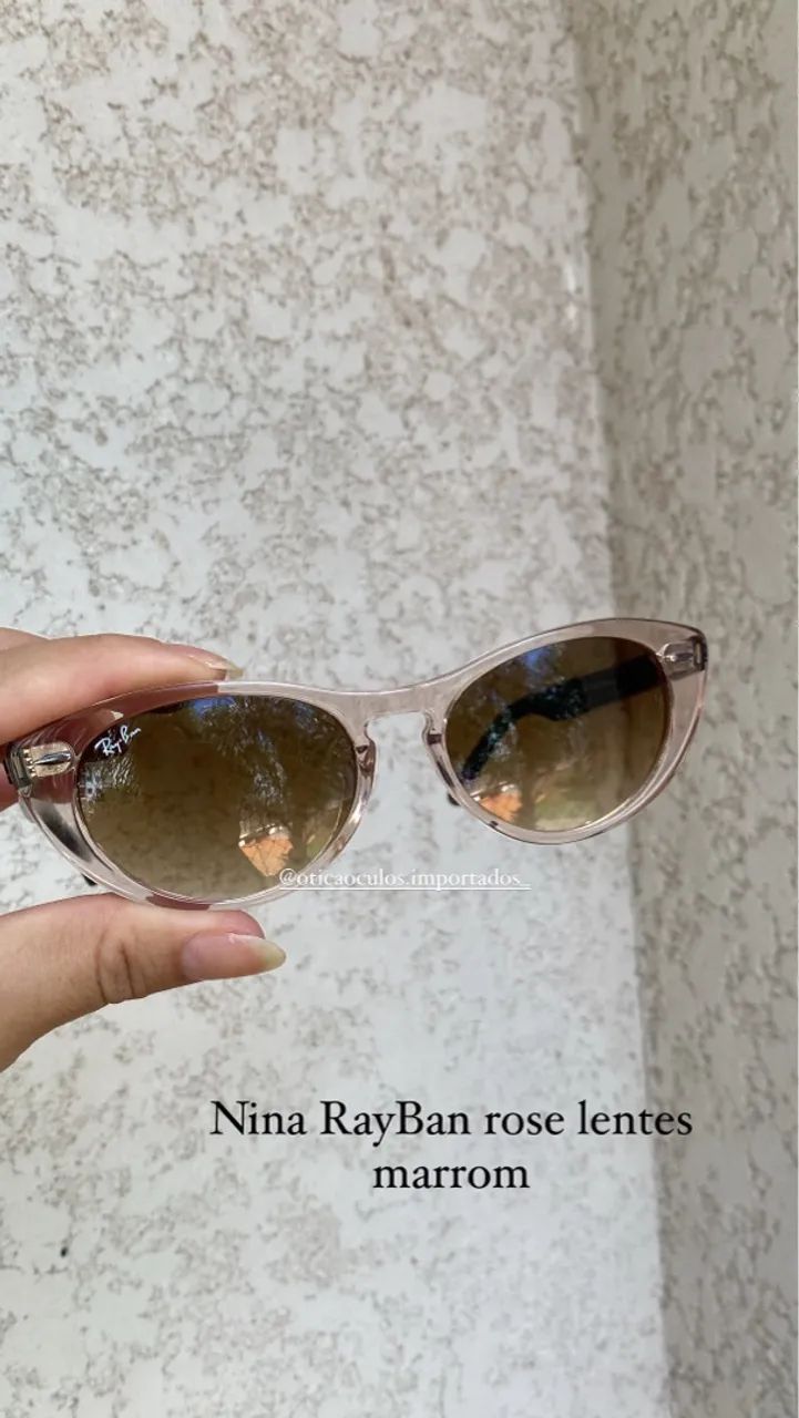 Óculos de Sol Ray-Ban Nina Rose - Elegância e Proteção - Foto 4