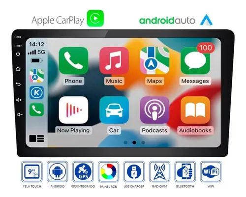 Central Multimídia 9 Pol 908 Roadstar Carplay Android Auto - Foto 3