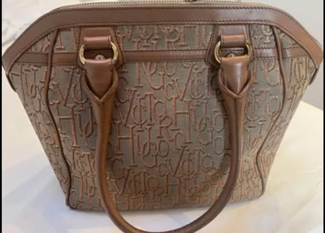 Bolsa de mão marrom Victor Hugo - Foto 3