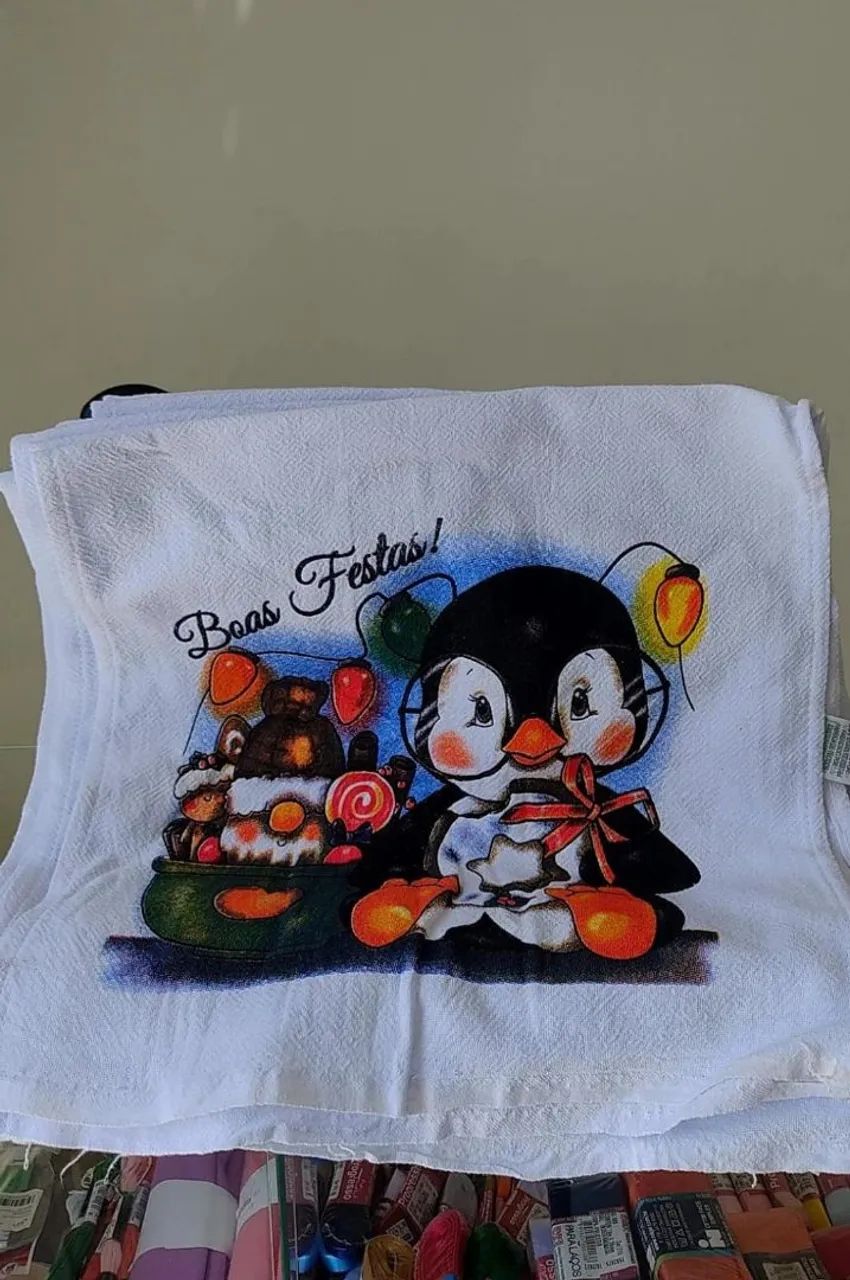 Pano de prato natalino 