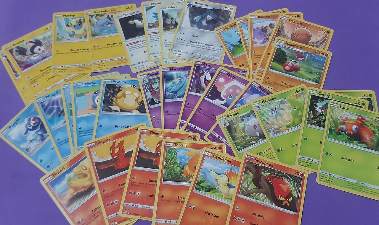 Cartas de pokémon normais, combinar a quantidade !!!