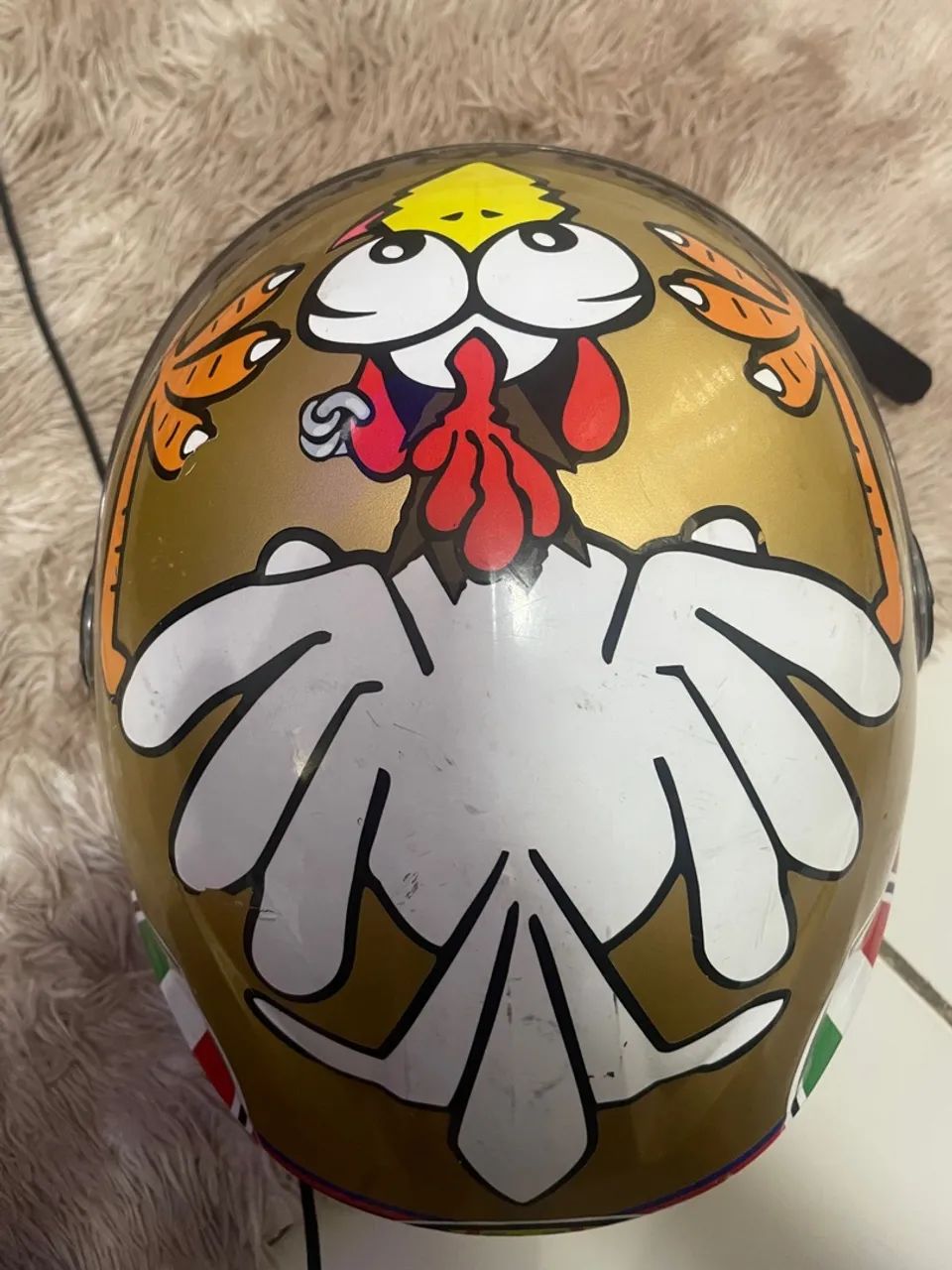 Capacete de Moto com Desenho 