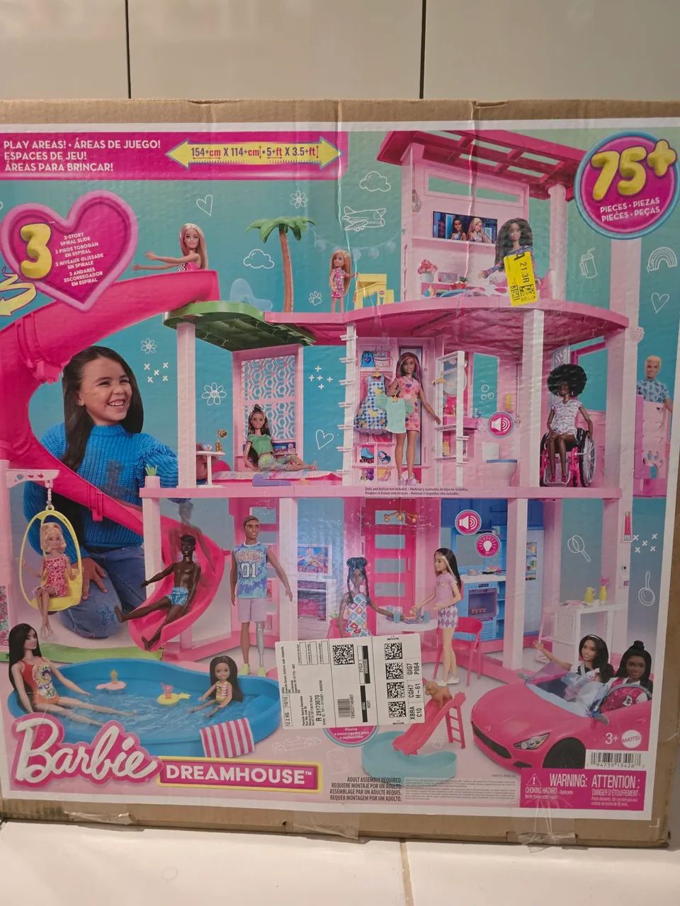 Boneca Barbie Casa MuÃ±ecas De Barbie Dreamhouse Barbie Dreamhouse Casa De  MuÃ±ecas, image size:960x1280
