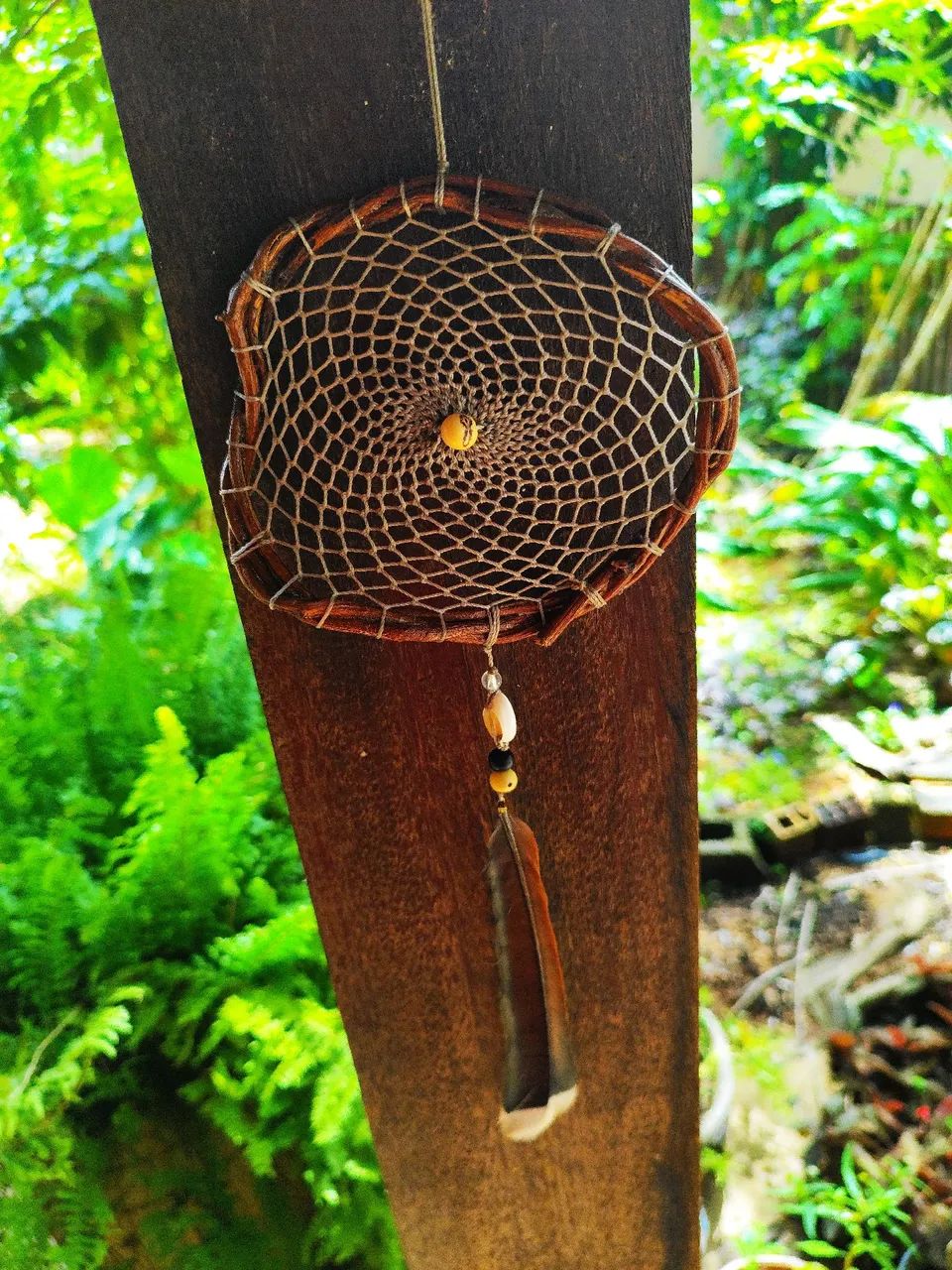 Filtro dos sonhos artesanal para decoração - Foto 2