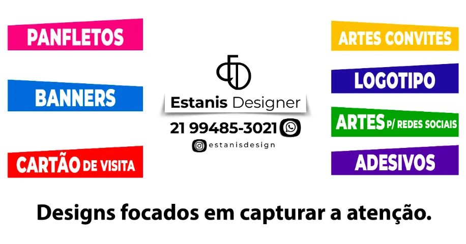 Designer Gráfico, Editor de Vídeo... Logotipos, Cartões de visita, Panfletos...