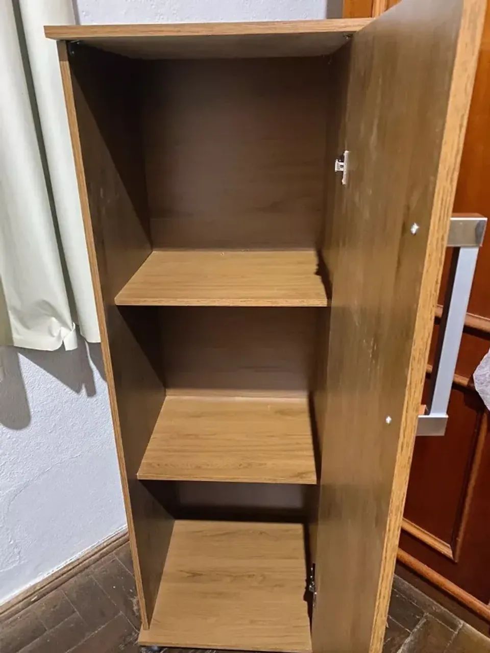 Armário Multiuso Organizador Viena 1 Porta Multifuncional Cor freijó - Foto 3